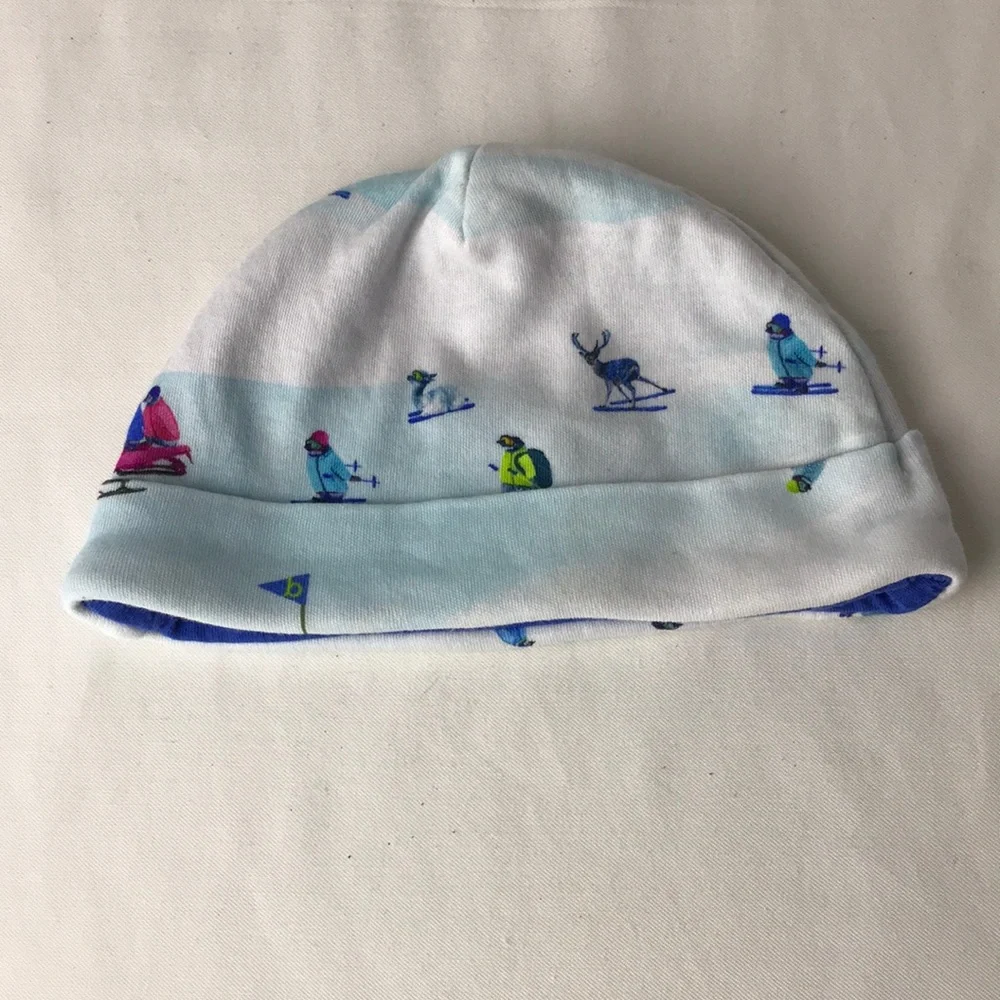 Ted baker baby cap Sz 3-6 mths winter scene